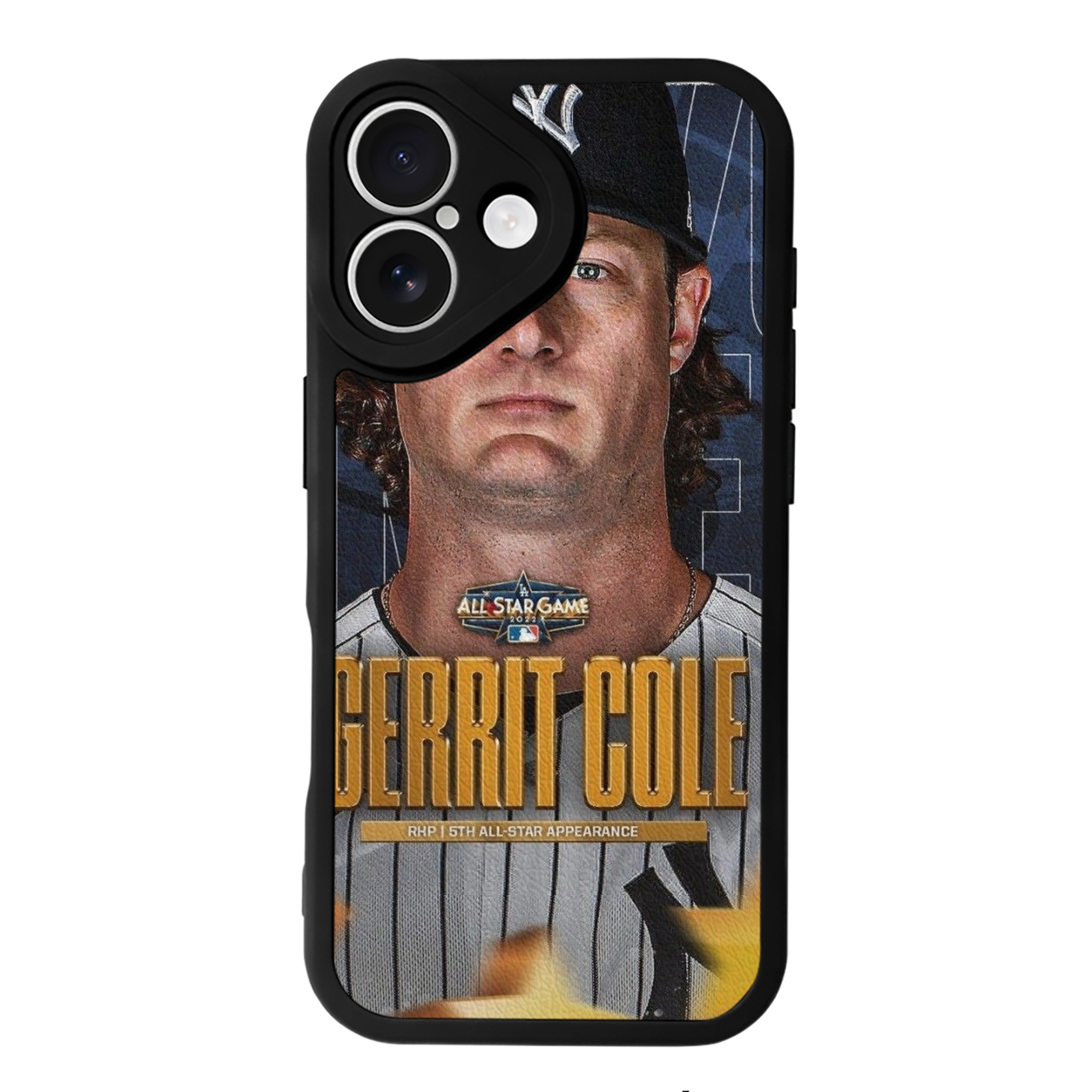 Gerrit Cole 5 IPhone 16 Silicone Leather Case – UV Print, Lambskin Texture – Perfect Fit, Wireless Charging Compatible, Scratch Resistant, Precise Cutouts – Stylish Protection For IPhone 16
